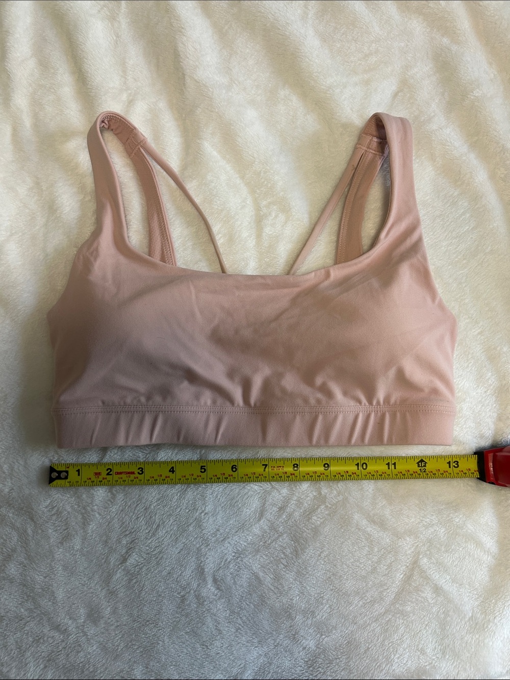 Athleta Everyday lightly padded  Scoop active  bra  - Blush Pink